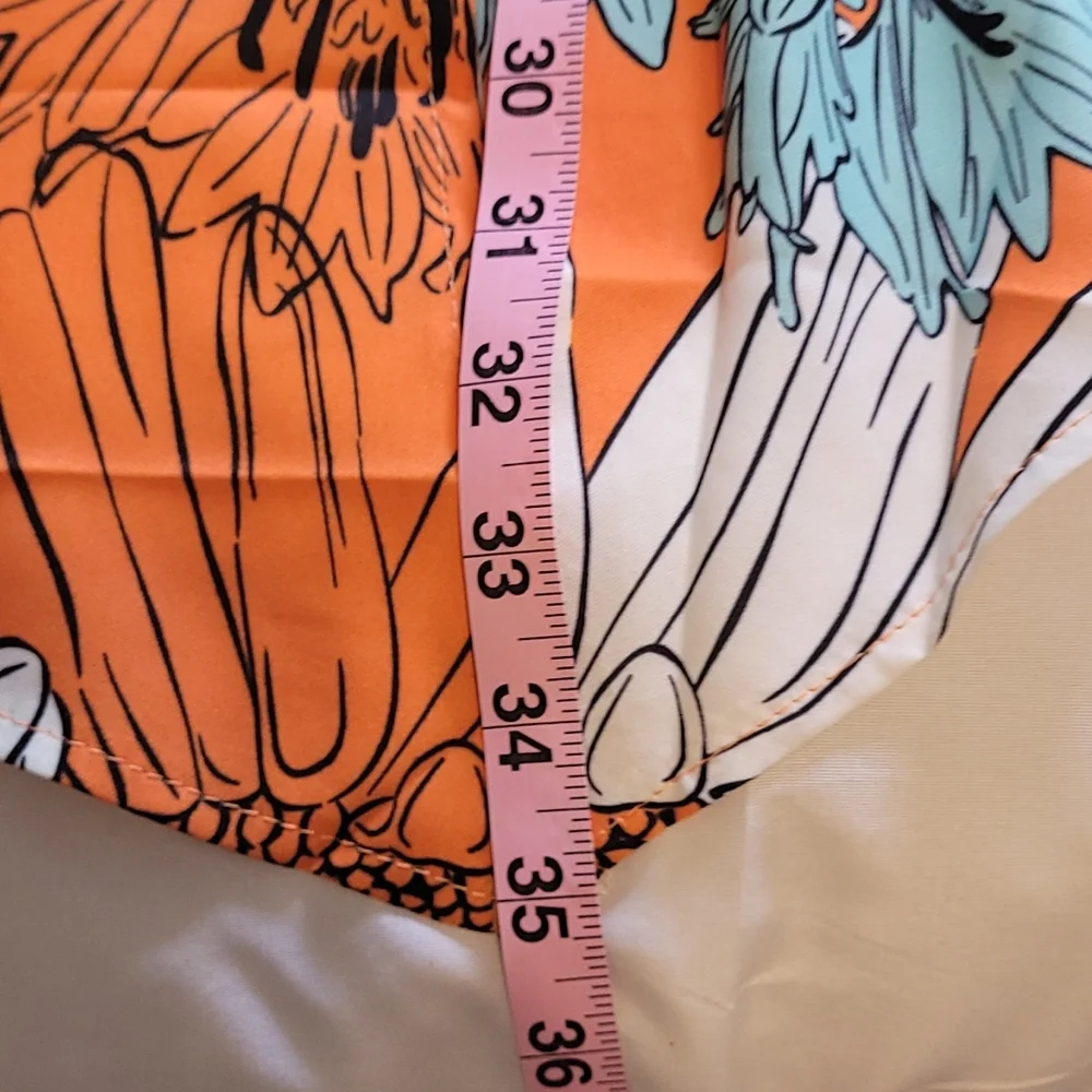 Sucrefas orange & white blouse/tunic. - Picture 15 of 15